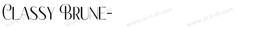 Classy Brune字体转换